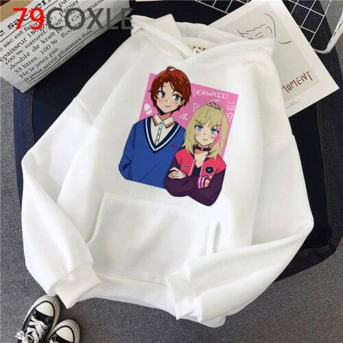 Wonder Egg Priority hoodies female printed harajuku grunge Ulzzang female pullover anime Ulzzang