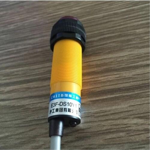 Diffuse reflection Type photoelectric switch sensor E3F-DS10Y1 AC NO diameter 18mm distance 10cm Transducer