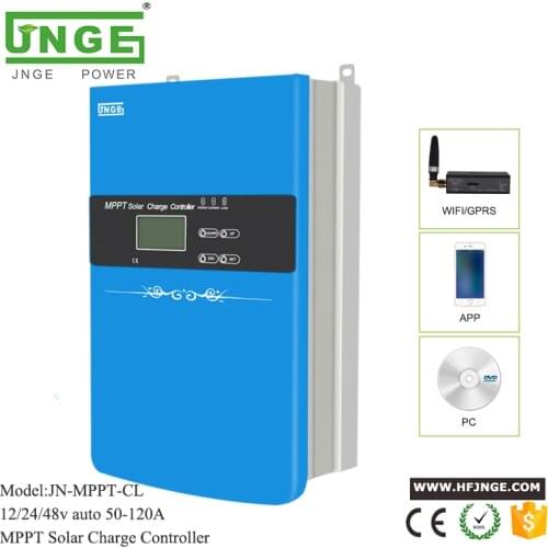 JNGE 120a 48 volt MPPT solar charge controller with Wifi GPRS and RS 485 communication