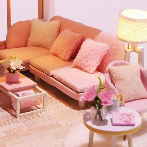 1:12 Scale Miniature Dollhouse, Wooden Creative Handcraft Mini DIY Craft