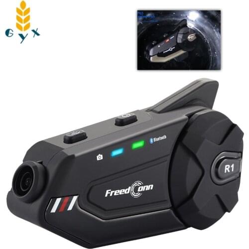 Upgraded motorcycle helmet headset Bluetooth driving recorder wireless intercom HD camera integrated