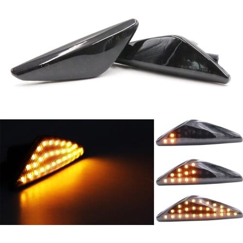 Niscarda 2pcs Smoke Lens Dynamic Side Marker Light For BMW X5 E70 X6 E71 E72 X3 F25 Amber Car Amber Led Indicator Lamp