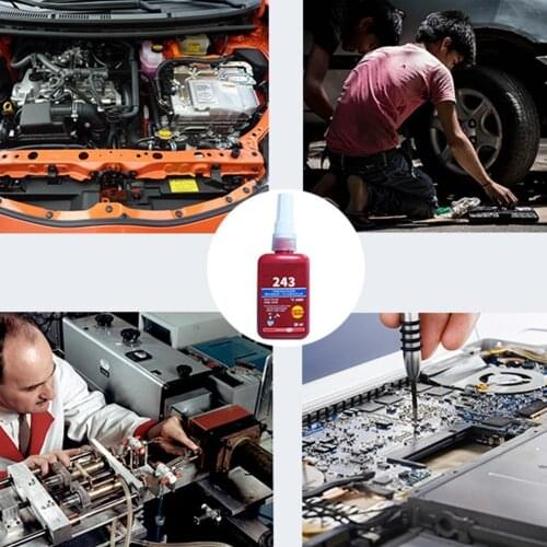 New 50ml Glue Medium Strength Threadlocker Anaerobic Thread Screw Wire Adhesive Sealing Adhesive Lock Glue Anti-corrosion M3Y6