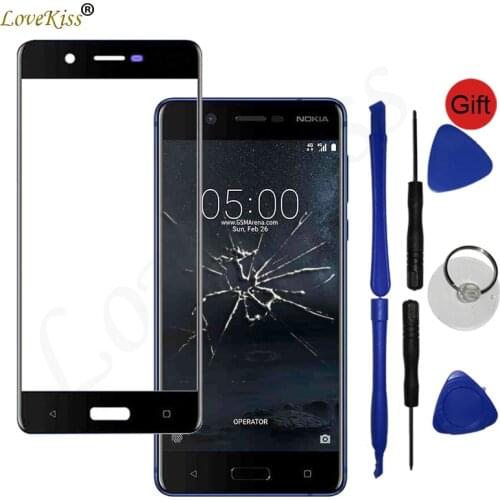 Front Panel For Nokia 5 TA-1053 N5 TA-1024 Touch Screen Sensor LCD Display Digitizer Glass Cover Nokia5 Touchscreen Replacement