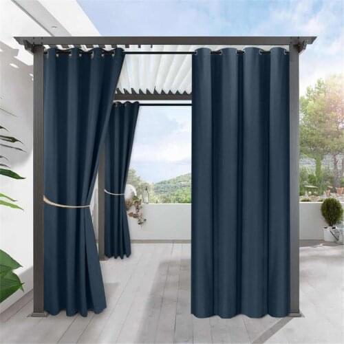 Modern Blackout Curtain Waterproof Grommets High Shading For Bedroom Curtains Fabrics Ready Made Finished Drapes Blinds