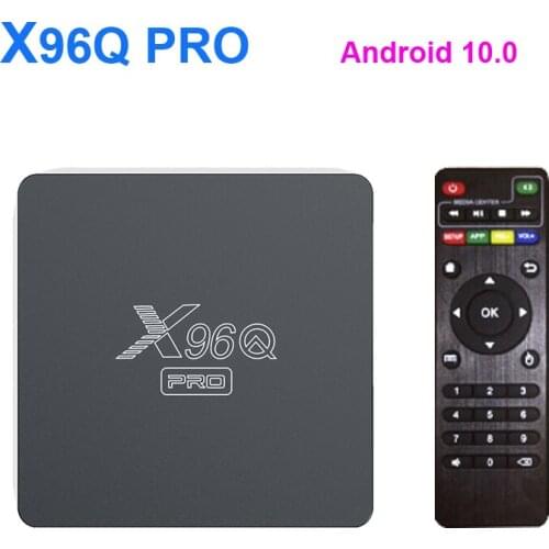 5pcs X96Q Pro Android 10.0 Smart TV Box Allwinner H313 Quad Core Set Top Box 2GB 16GB Android10 2.4G 5G Dual Band Wifi