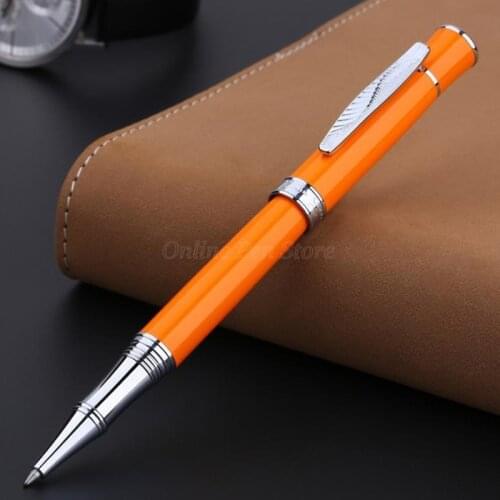 Picasso 607 High Grade Metal Financial Roller Ball Pen Refillable Silver Trim Professional Office Stationery Writing Tool