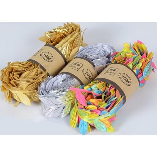 10 Yards Artificial Plants Fake Plant Leaf Rope For Christmas Wedding Party Decoration DIY Handmade Crafts Supplies