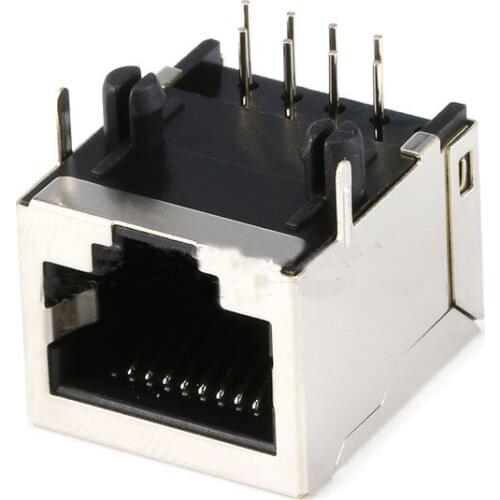 Free shipping 100pc RJ45 Shielded network outlet RJ45 8P Cable connector short model Crystal Head