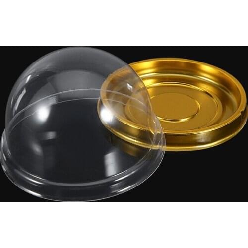 50pcs Cupcake Boxes Clear Plastic Packing Boxes Home Suuplies Mini Cupcake Boxes Muffin Pod Dome Boxes