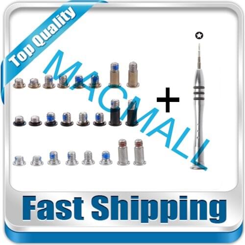 8PCS New For Macbook 12" Retina A1534 2015 2016 Year Bottom Case Cover Screw Set + Screwdriver