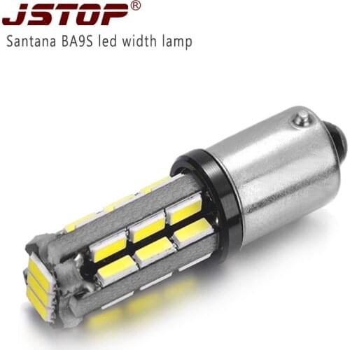 JSTOP Vw Santana led car 12V high quality Clearance Lights auto bulbs Ba9s T4W canbus led 4014smd width light 24V Signal Light