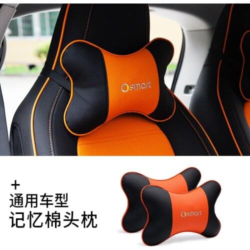 For Mercedes Smart for two forfourHigh-quality memory foam car headrest,car neck pillow,seat cushion,backrest and lumbar cushion