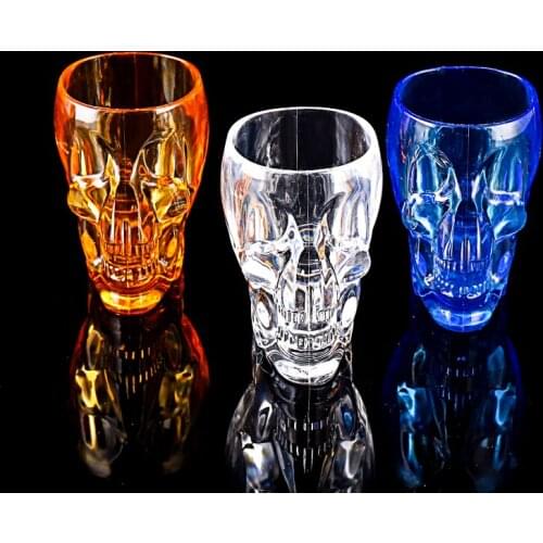 80ml Acrylic Skull Cup Creative Cocktail Glass Liquor Wine Liquor Glass Transparent Beer Mug Glass