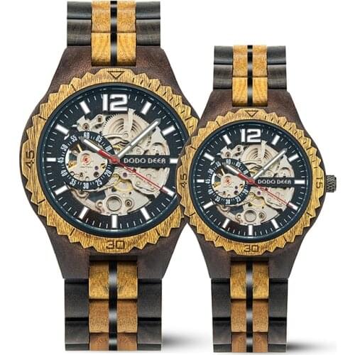 Relogio Masculino Wooden Watch Men DODO DEER Automatic Wristwatches Reloj Hombre Personalized Customiz OEM Anniversary Gift