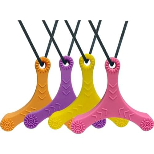 Baby Teether Silicone Sensory Chew Toy Necklace for Autistic/Anxiety Aid Safe Toy Chewy Autism Toys