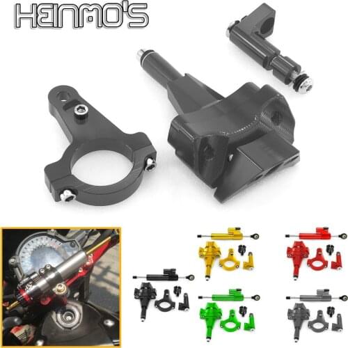 For Kawasaki NINJA 400 NINJA400 2018 2019 Motorcycle Accessories Steering Damper Bracket Mount Kit CNC Aluminum Motorbike