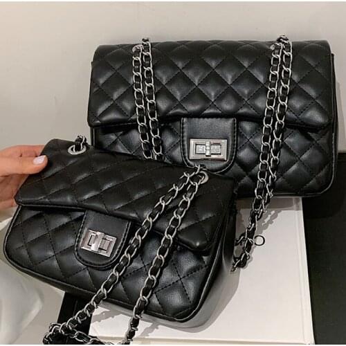 DORANMI Diamond Lattice Shoulder Bags For Women 2021 Chain Strap Luxury Brand Designed Flap Bag Female Crossbody Bags SB508