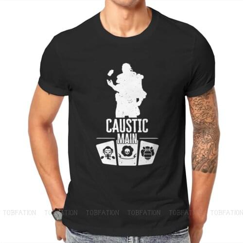 Caustic Main Fashion TShirts Apex legends Action Shooting Game Male Style Pure Cotton Tops T Shirt O Neck Big Size