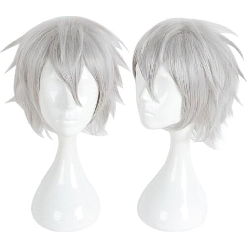 Hypnosismic Division Rap Battle DRB Mad Trigger Crew Samatoki Aohitsugi Mr.Hc Silver Short Hair Cosplay Halloween Headwear