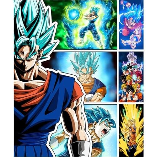 Super Broly GoKu Japanese Anime Goku Canvas Painting Poster Home Decor Modern Wall Art Picture Children Bedroom Chambre