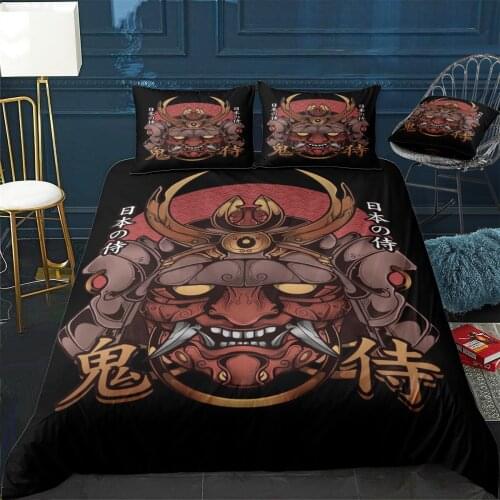 Hannya Mask Duvet Cover Comfortable Quilt Home Decora Design Universal Bedding Set Bedclothes+Pillowcase 3pcs