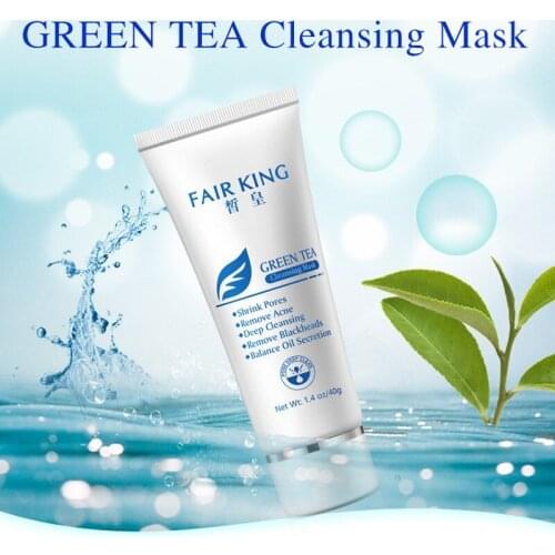 Green Tea Blackhead Nose Oil Control Mud Pore Face Cream Repair Fade Freckles Remove Dark Spots Melanin Whitening Facial Cream