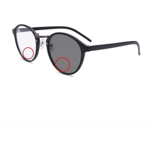 Fashion Retro Women Photochromic Bifocals Reading Glasses Men Look Near Far Presbyopia Sunglasses Magnifier Travel Driving Gafas