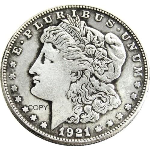 US 1921 Morgan Dollar Silver Plated Copy Coin