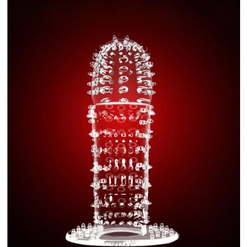 Dick Extensions Condom Penis Sleeve Male Enlargement Men Delay Spray