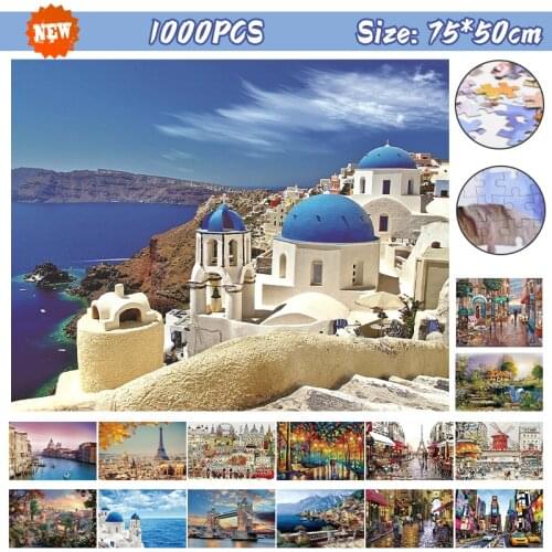 Puzzle 1000 Pieces Jigsaw Puzzles For Adults Landscape Paper Children‘s Puzzle Games Kids Educational Toys Unique DIY Gifts