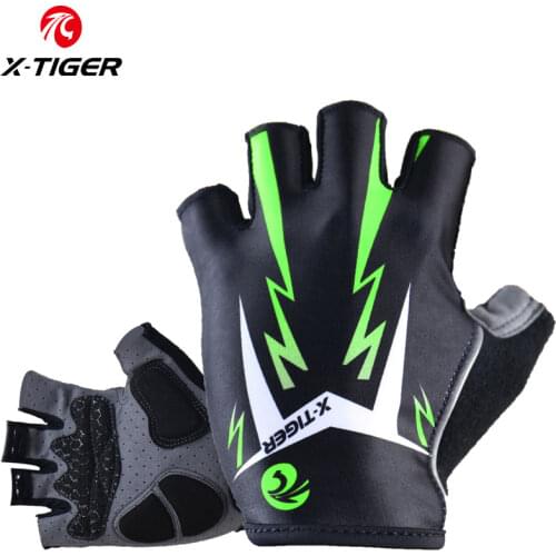 X-Tiger Summer Gel Half Finger Cycling Gloves For Men Women MTB BMX Riding Off Road Downhill DH Gloves Mountain Bicycle Gloves