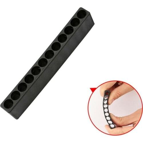 Drill Bit Holder 1/4" Black 12 Holes Hex Shank Screwdriver Bit Case Storage G4Z1