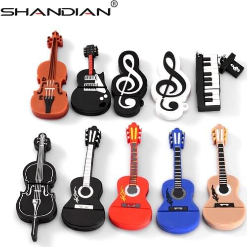 SHANDIAN usb 2.0 note pen drive musical instrument usb flash drive pendrive 4GB 8GB 16GB 32GB 64GB cartoon memory stick U disk