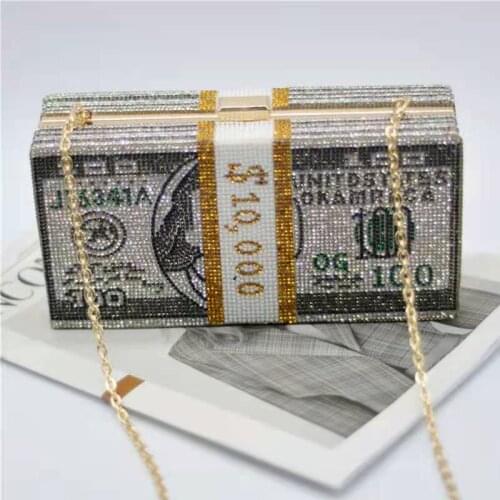 New Fashion Money pic on Evening bag luxury Elegant Clutch Gorgeous Bridal Wedding