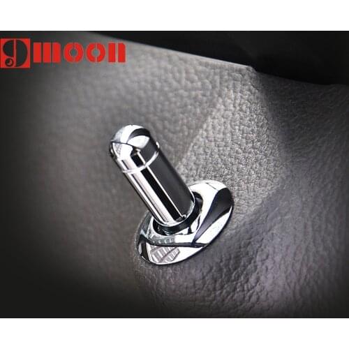 High Quality 4PCS Door Lock Stick Pin Cap cover trim For Chevrolet Cruze Trax Malibu Opel Mokka ASTRA J Insignia Sport Tourer