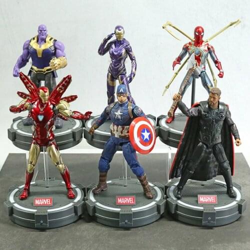 ZD Toys Marvel Avengers Iron Man MK85 MK49 Pepper Potts Captain America Thor Spiderman Black Panther Collection Action Figure