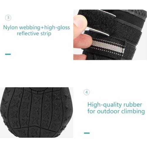 Breathable Mesh Dog Boots Heat Protection Paw Dog Booties Dog Shoes for Hot Pavement Summer Reflective Straps Non-Slip