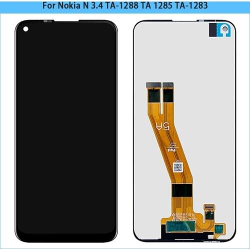 6.39" For Nokia 3.4 LCD Display Touch Screen Digitizer Assembly For Nokia N 3.4 TA-1288 TA 1285 TA-1283 LCD Touch Panel Replace