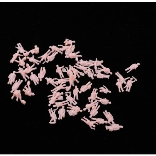1/150 Scale Mini Plastic Worker Action Figures Model Trians Miniatures N