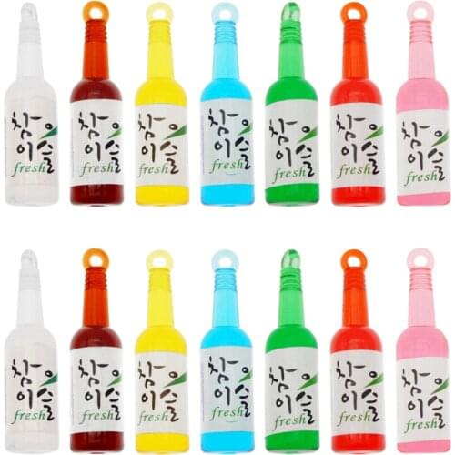 10pcs/lot Mix Sake Pendant Charms Necklace Bracelet Kawaii Korea Wine Bottle Jewelry Fine Gifts Earrings DIY Handmade Necklace