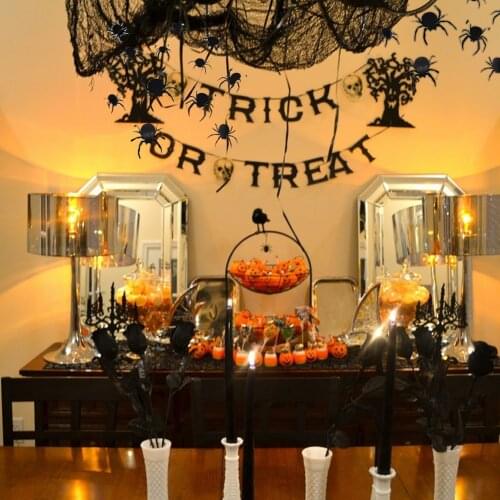 12/24/48pcs Halloween Spider Wall Stickers 3d Black Pvc Decoration for Halloween Home Indoor Window Scary Decor Party Supplies