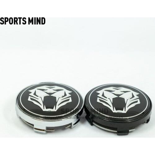 4 X 60MM TIGER HEAD Car Wheel Center Hub Caps for Jaguar Audi BMW Nissan Toyota Mazda car Styling accessories