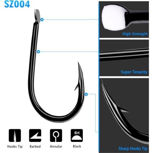 50pcs/package high Carbon Steel Fishing Hook Fishhooks Durable Pesca Jig Head Fishing Hooks Flat head Carp Fishing Tackle