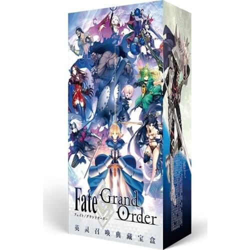 Anime lucky bag long gift box Fate grand order fatego collection box toy include postcard bottle photo frame role cards gift