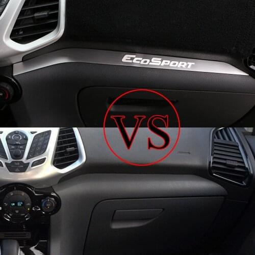 Car Interior Glovebox Light Decoration Case Stickers for Ford Ecosport 2013 2014-2017 LHD Accessories