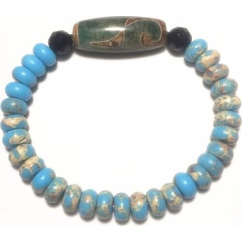 New Arrival Ruyi Eyes Tibetan Dzi Beads Bracelet for Men and Women Bring Good Luck