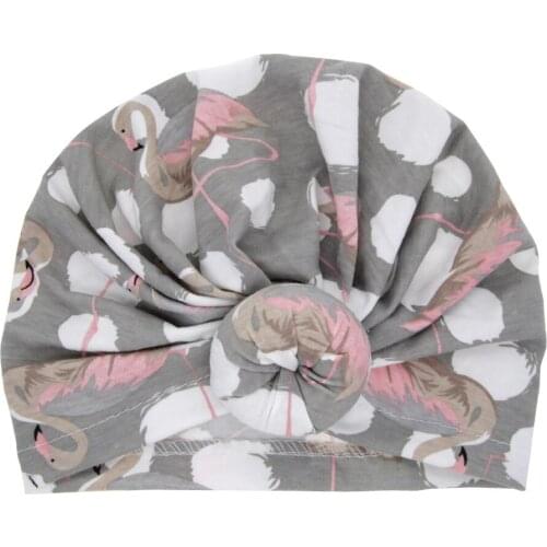 Infant Baby Girls Hat Knot Flower Headwear Child Toddler Kids Beanies Turban Donuts Florals Hats Children Accessories