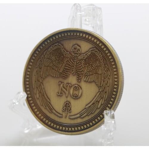 Yes/No Ouija Gothic Prediction Decision Coin All Seeing Eye or Death Angel Coins Souvenir Gifts