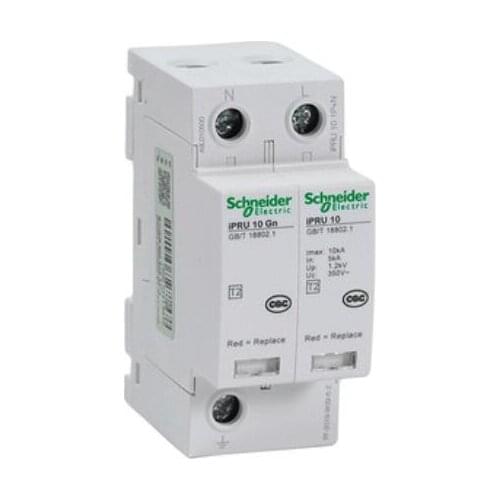 IPRU 10 1P+N A9L010500 1P+N | 10kA | 5kA | 1.2kV IPRU pluggable Class T2 surge protector